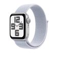 Apple Watch Series SE 2nd Gen GPS, 40mm Silver Aluminium Case with Blue Cloud Sport Loop – MXEE3 (2024) Sale