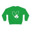 St. Patrick s Day Love & Clover Crewneck Sweatshirt For Cheap