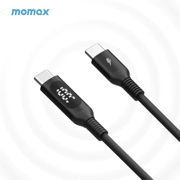 Momax Elitelink USB-C to USB-C PD 100W LED Lylon Braided Fast Charging Cable (1.2m) Discount