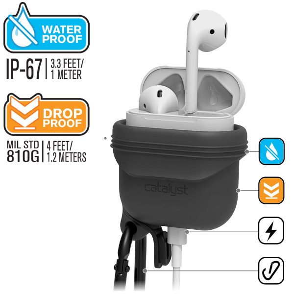 AirPods (Gen 2 1) - Waterproof Case + Carabiner Online Hot Sale