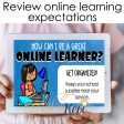 Virtual Learning Expectations Digital Activity for Google Classroom Online Sale