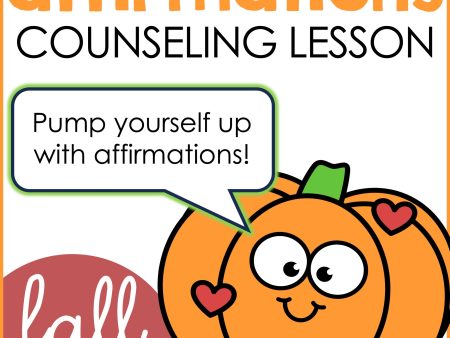 Affirmations Fall Counseling Activity: Self Talk Lesson Plan for Counseling For Sale