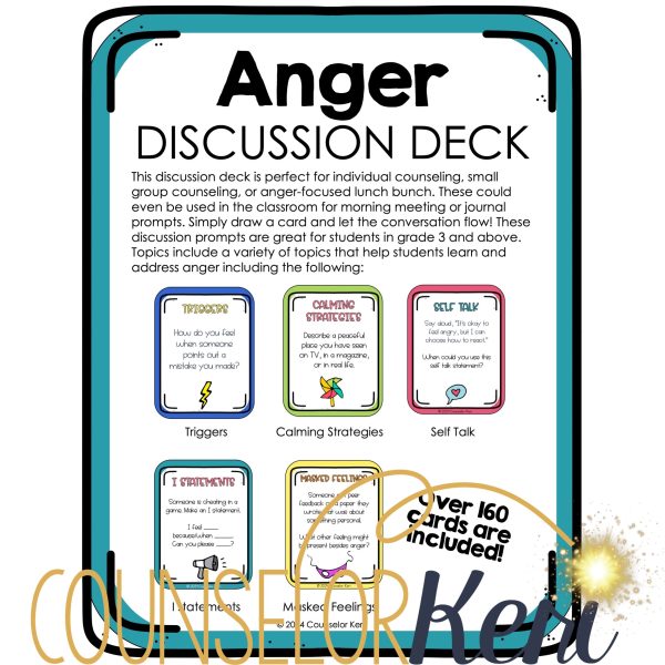 Anger Activity: Anger SEL Discussion Prompts for Counseling For Discount