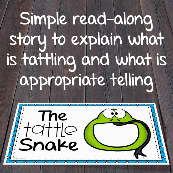 Tattling Activity Sort and Story Book for Elementary School Counseling on Sale