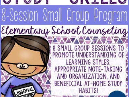 Study Skills Small Group Counseling Program with Study Skills Activities Online Sale