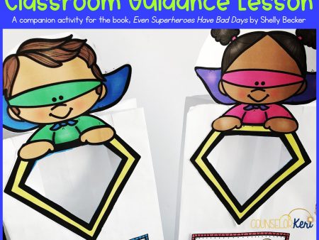 Superhero Behavior Classroom Guidance Lesson Book Companion Activity For Sale