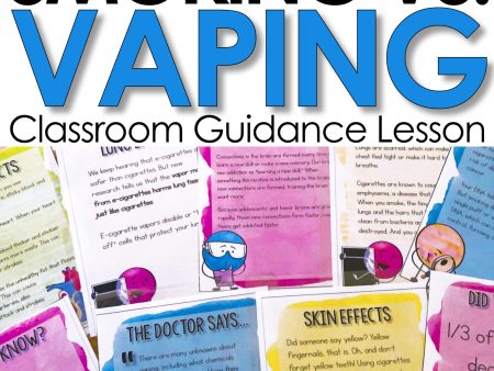 Vaping Cigarettes and E-Cigarettes Classroom Guidance Lesson Online Sale