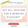 Summer Learning Series On Demand Webinar Bundle: Sessions with No NBCC Clock Hours Online Sale