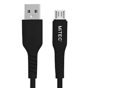 MiTEC MiPOWER Micro USB Cable 1m Black Cheap