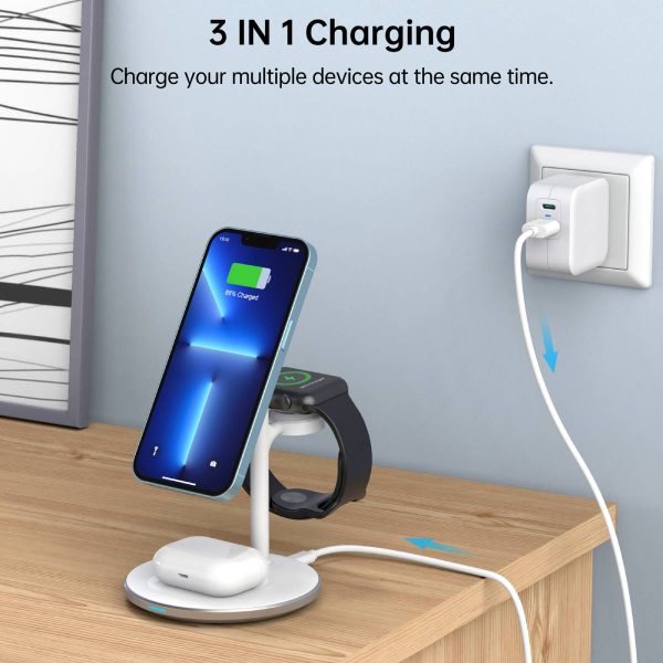 Choetech 3-in-1 15W Wireless Charger with MagSafe T585-F Cheap