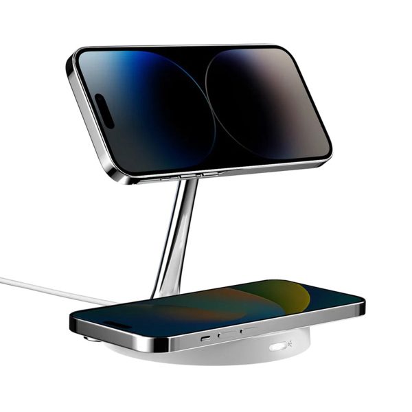 SwitchEasy MagPower 2-in-1 Magnetic Wireless Charging Stand (White) Cheap