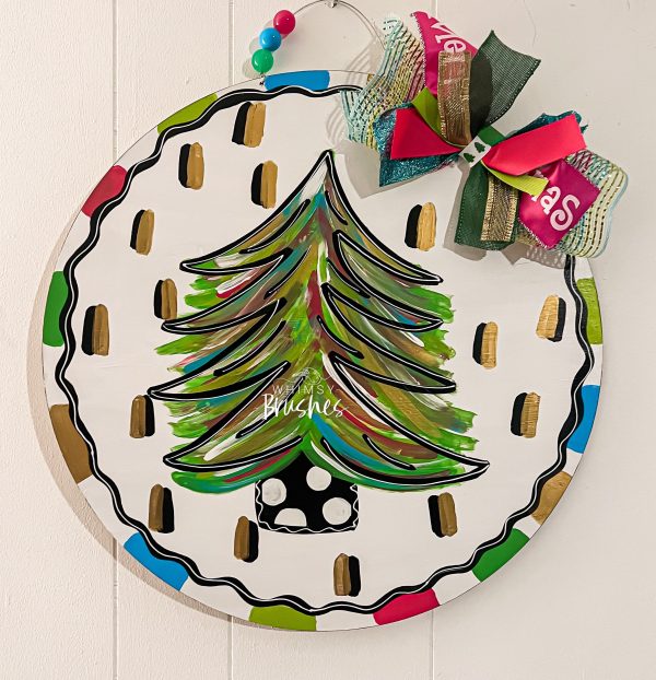 Whimsical Tree Round Doorhanger Sale