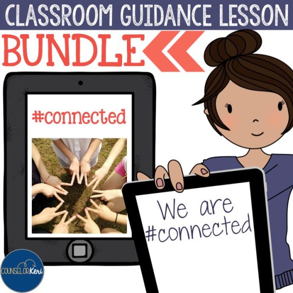 Technology and Social Media Themed Classroom Guidance Lessons Bundle Unit for Upper Elementary or Middle School Counseling Hot on Sale