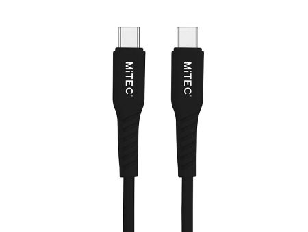 MiTEC USB-C to USB-C 1M Charging Cable - Black Online Sale