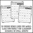 Animal Feelings BINGO Game for School Counseling Sale