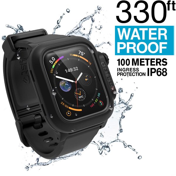 Apple Watch Series 6 5 4 SE (Gen 2 1), 40mm 44mm - 100m Waterproof Case + Band Discount