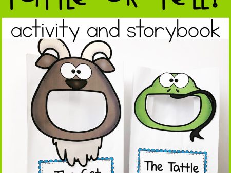 Tattling Activity Sort and Story Book for Elementary School Counseling on Sale