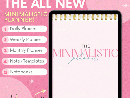 The Minimalistic Planner Online Sale