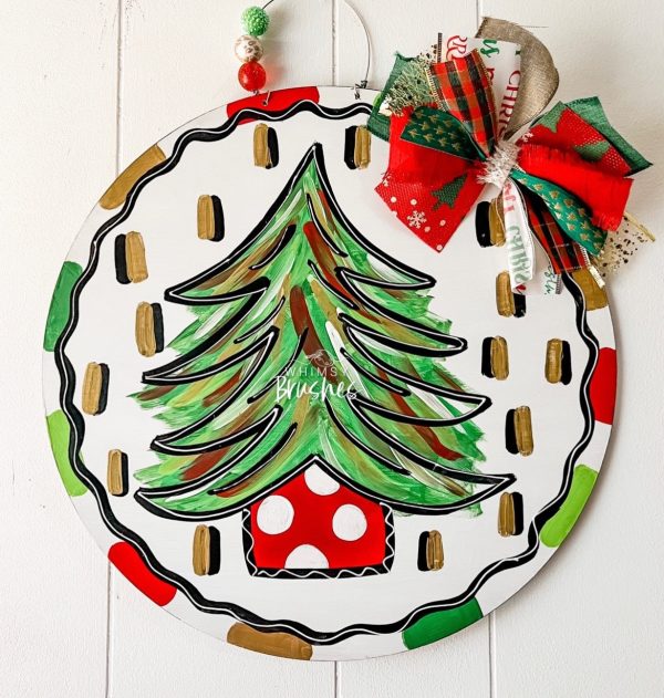 Whimsical Tree Round Doorhanger Sale