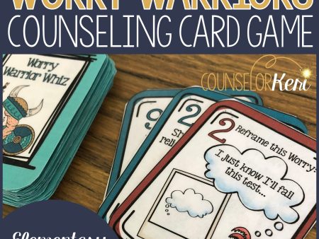 Worry Warriors Counseling Game: Worry Activities Card Game For Sale