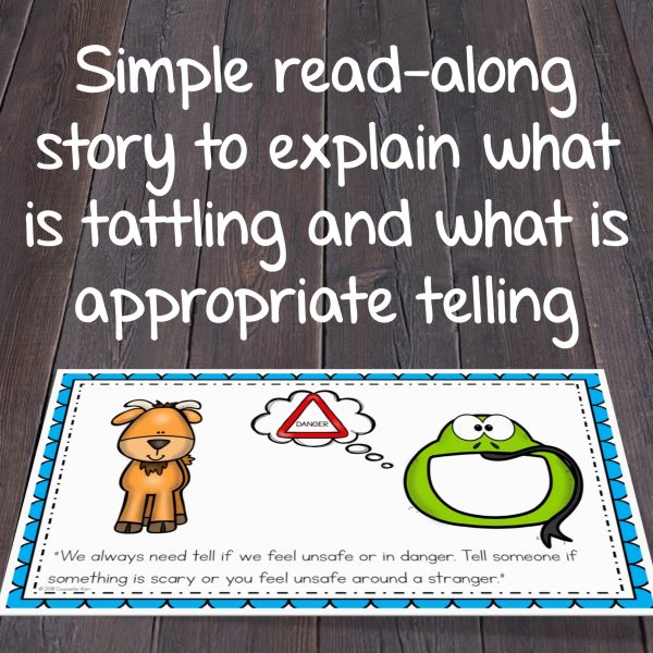 Tattling Activity Sort and Story Book for Elementary School Counseling on Sale