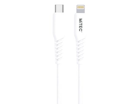 MiTEC USB-C to Lightning 1M Charging Cable - White Discount