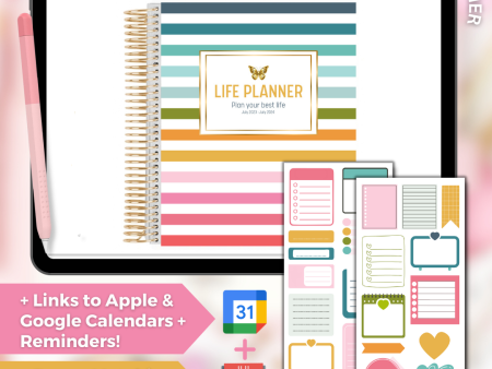 2024 Fully Hyperlinked Life Planner (w  Links to Google & Apple Calendars + Reminders) Online