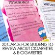 Vaping Cigarettes and E-Cigarettes Classroom Guidance Lesson Online Sale