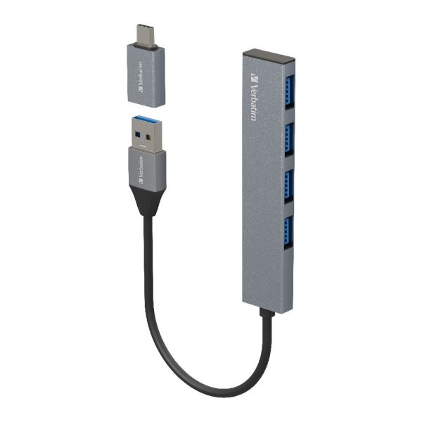 Verbatim (4-in-1) Type C Adaptor USB 3.1 Hub Online Sale