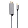 Verbatim Type C to HDMI 4K Cable (Gray) Fashion