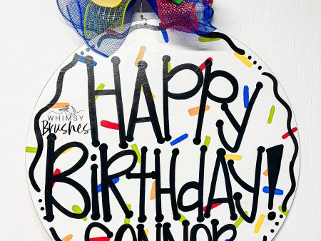 Custom Happy Birthday Round Fashion