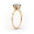 The Penelope Set With A 4.5 Carat Princess Moissanite on Sale