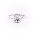 The Samantha Set With A 3.5 Carat Round Moissanite For Cheap