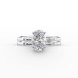 The Samantha Set With A 3.5 Carat Oval Moissanite For Discount