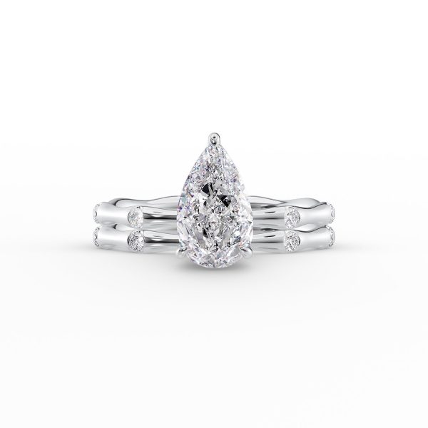 The Samantha Set With A 1.5 Carat Pear Moissanite Online