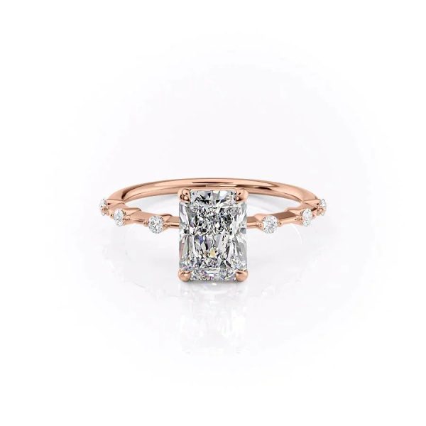 The Penelope Set With A 5 Carat Radiant Moissanite For Discount