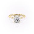 The Samantha Set With A 2 Carat Round Moissanite For Discount