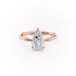 The Samantha Set With A 4.5 Carat Pear Moissanite Hot on Sale