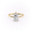 The Samantha Set With A 3.5 Carat Pear Moissanite Online